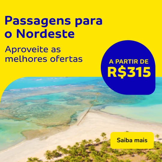 Passagens para o nordeste