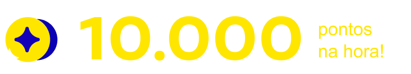3.000 pontos na hora!