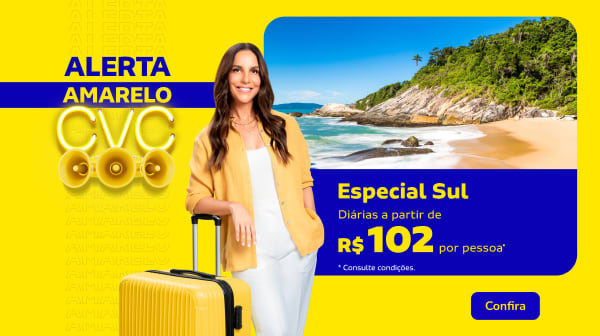Especial Sul | Diárias a partir de R$102 por pessoa*