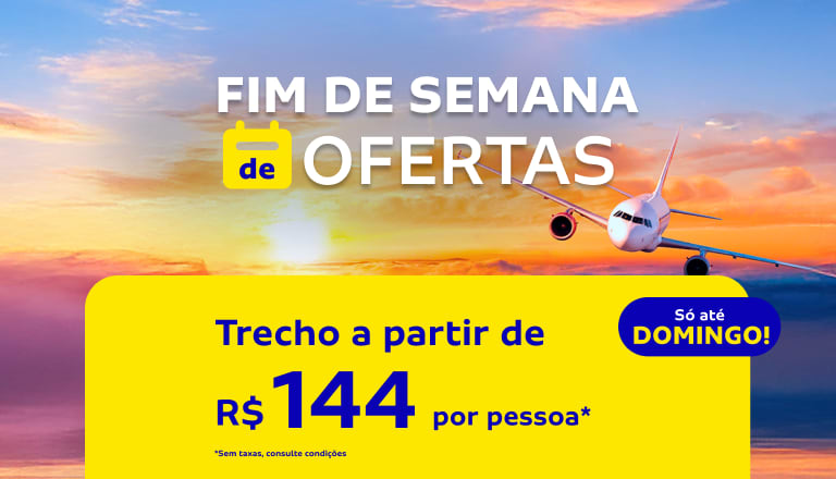 Promoção de passagens aéreas CVC