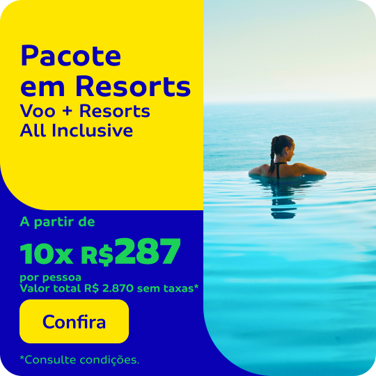 Pacotes com resorts