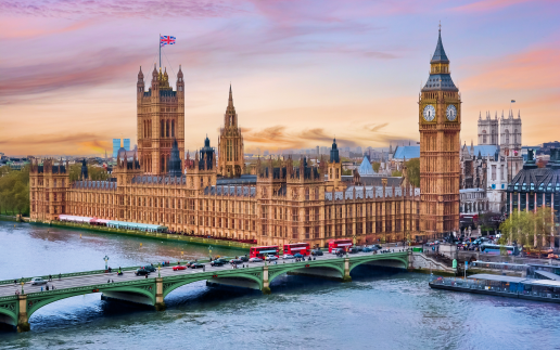 Big Ben e as casas do Parlamento