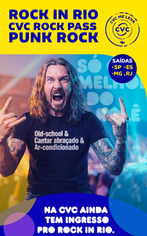 Punk Rock (Bate e Volta): Ingresso 1 Dia + Transporte para Cidade do Rock