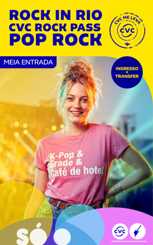 Rock In Rio 2026 - Pop Rock Meia entrada|Foo Fighters - 04/09:Ingresso+Transp